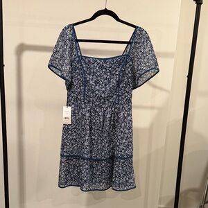 ALI & JAY Blue Floral Mini Dress